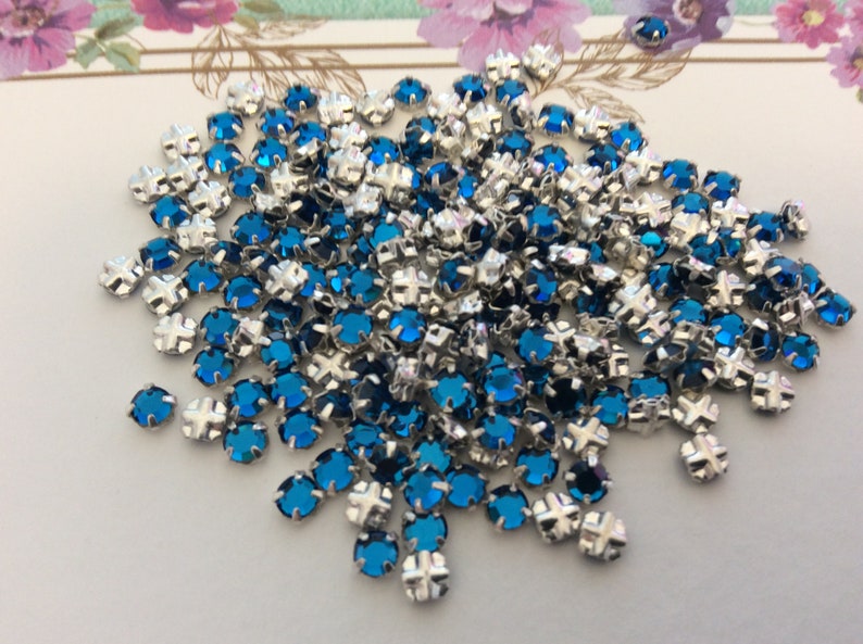 Sew on Crystals Colours Swarovski Rose Montees Different sizes