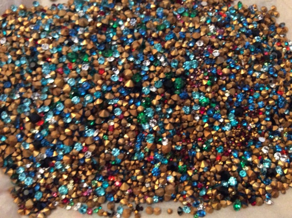 Rhinestones Crystal Preciosa TINY Czech Round Repair Craft Foiled Size Options
