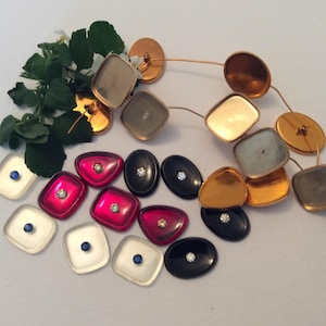 vintage cufflink components Paul Smith designs. C&quot; 1960&#39;s from the work bench 24 pieces