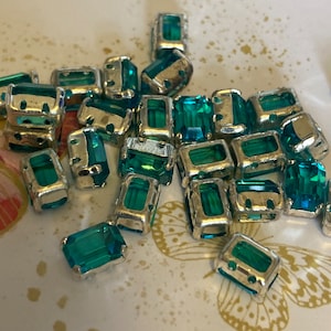 Swarovski #4600 sew on Octagon 7x5mm Pack of 8 colour choice