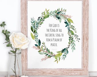 Psalm of Praise Printable - Psalm 47