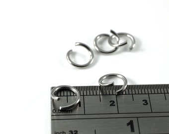 150pcs x 9x1.2mm Stainless Steel Jump Rings, 304 Stainless Steel Jump Rings, Open Rings, Stainless Steel Findings (C0578)