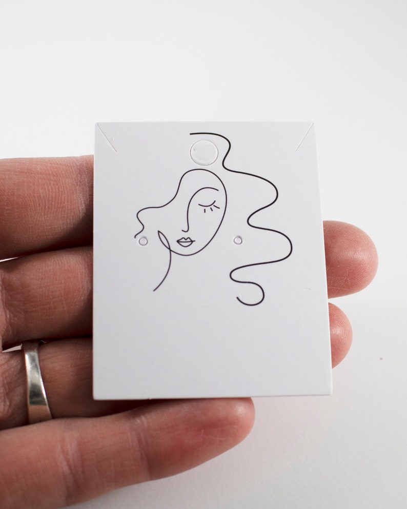 Earrings Necklace Cards, Abstract Women Face Cards, Jewelry Di Earrings Necklace Cards, Abstract Women Face Cards, Jewelry Di