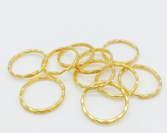 20 x 25 mm Porte-clés dorés pour fabrication de porte-clés (4111)
