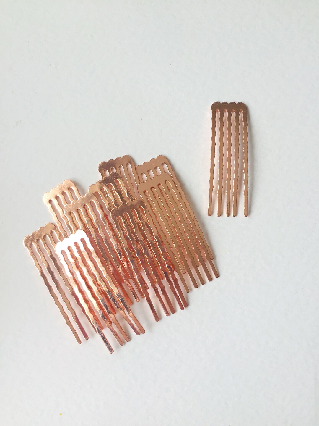 10 X Warm Gold Hair Comb Small Hair Combs Champagne Gold Hair Etsy
