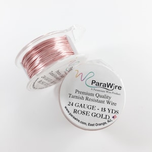 ParaWire Non-Tarnish Rose Gold- 18G Round
