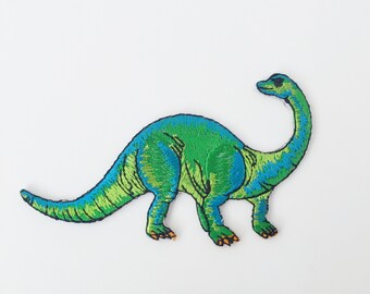 Dinosaur Brontosaurus Iron on Fabric Transfer Applique Patch 1342 ...