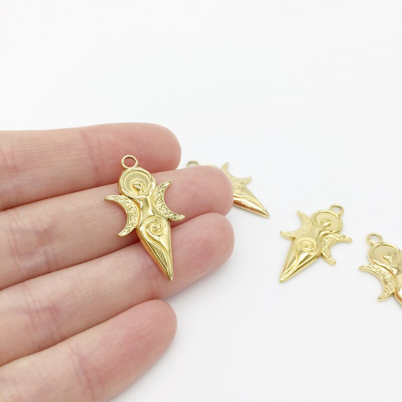 Goddess Pendant Brass