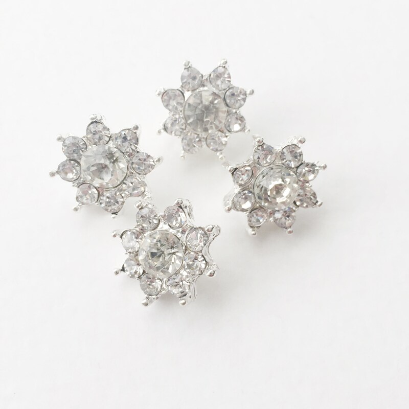 Rhinestone Buttons - Etsy
