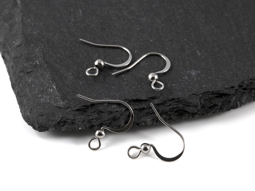 200Pcs Stainless Steel Earring Hooks - Gold & Silver Fish Hook Findings For Jewelry Making