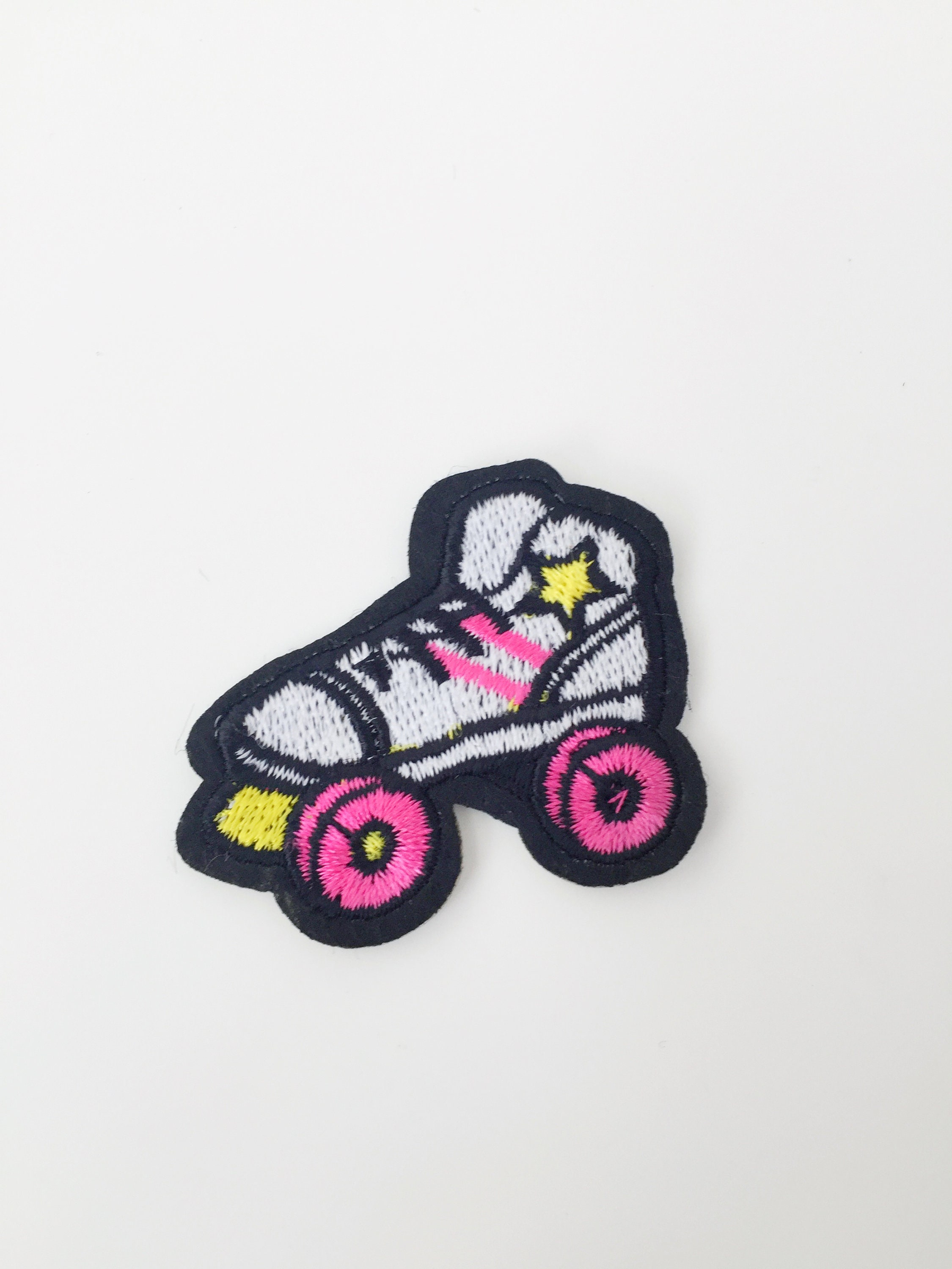 Roller Skate Ironon Patch Retro Roller Skate Badge Skating Etsy