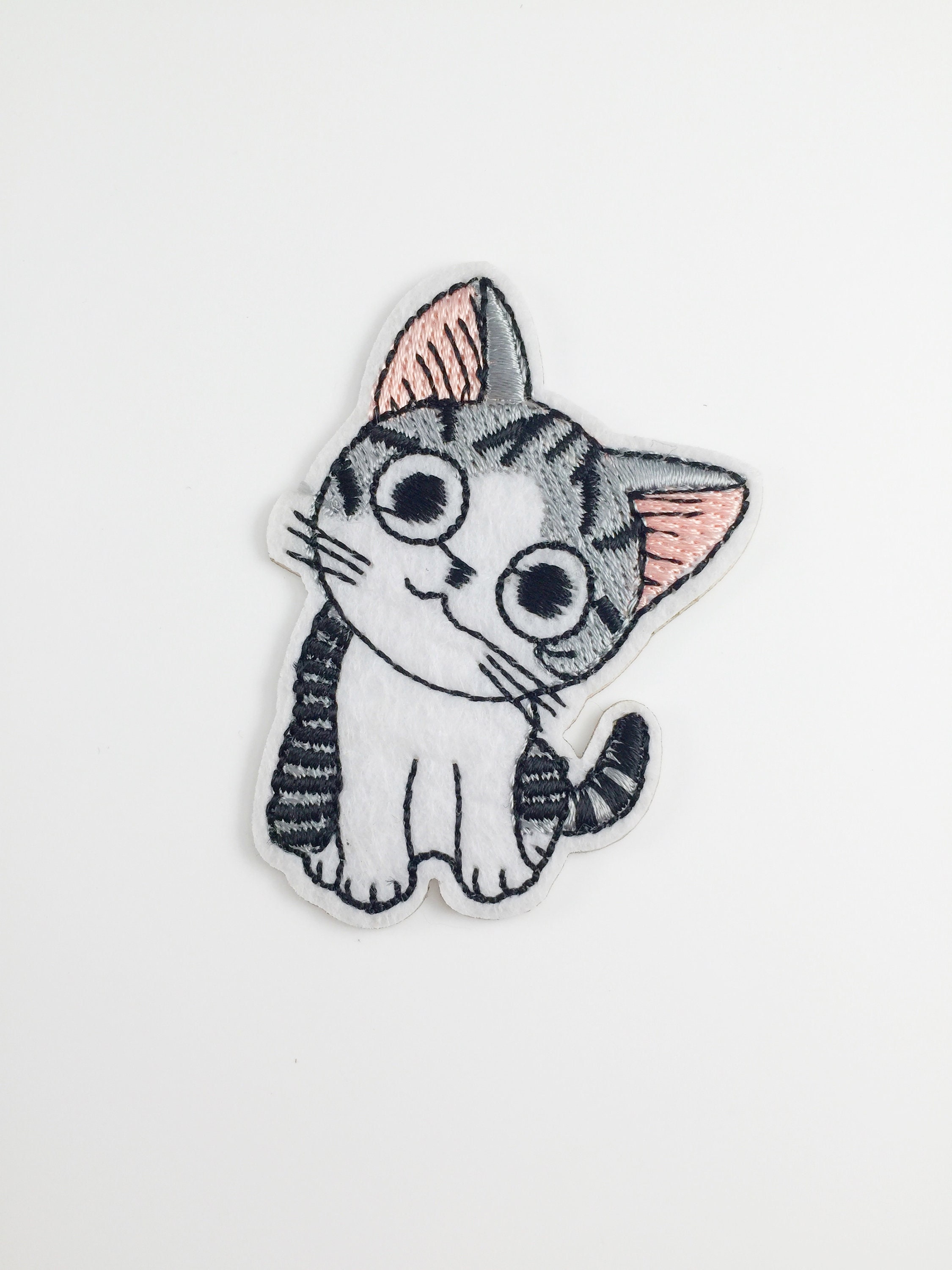 Patches, Cat and Flower Embroidery Patches, Iron on Patches, Embroidered  Patches, 