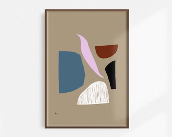 Abstracte kunst Afdrukbare | Digitale download | Moderne kunst | Minimalistische kunst | Kunst aan de muur | Digitale prints | Moderne betaalbare kinderkamerkunst