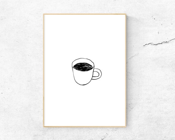 One More Cup Of Coffee Printable Poster Minimal Line Art Etsy One More Cup Of Coffee Printable Poster Minimal Line Art Etsy