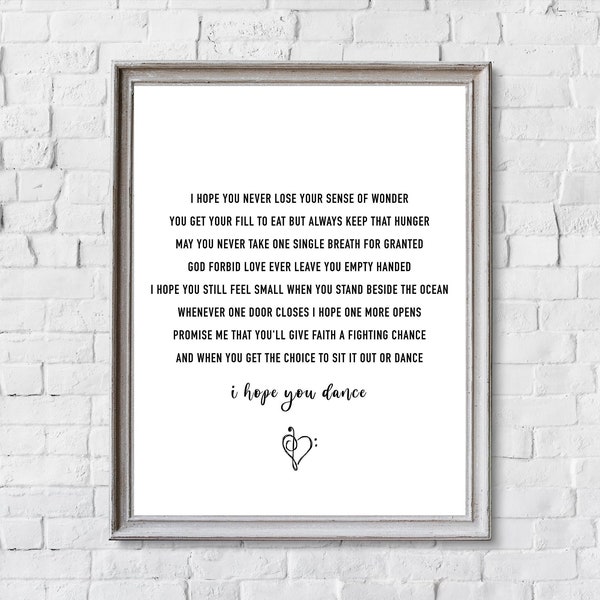 I Hope You Dance - Etsy