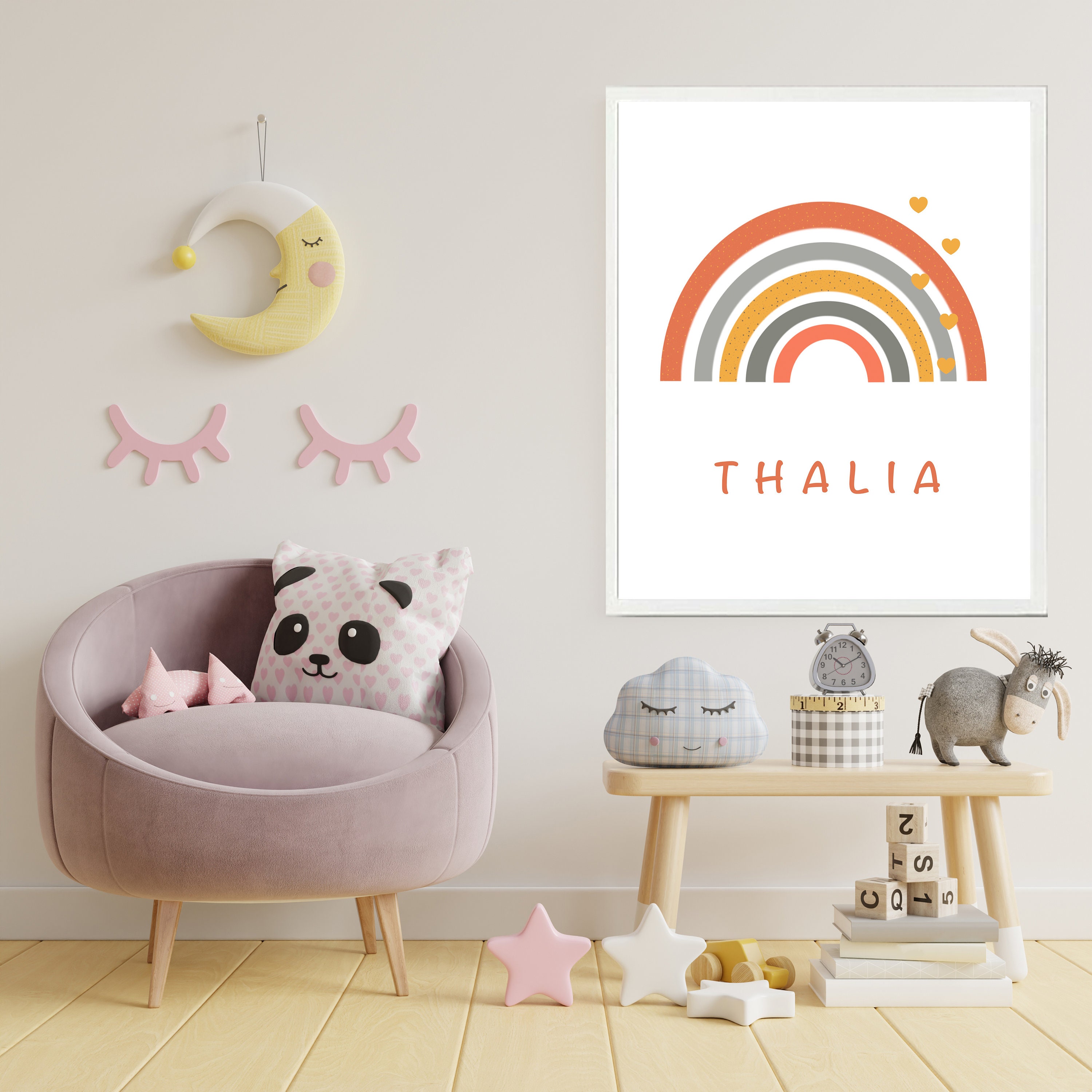 Niños arco iris habitación arco iris decoración de la | Etsy