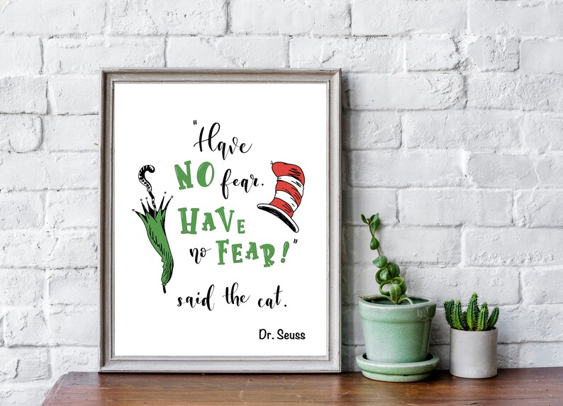 Dr Seuss Printable Dr Seuss Wall Art Seuss Book Quote Dr | Etsy