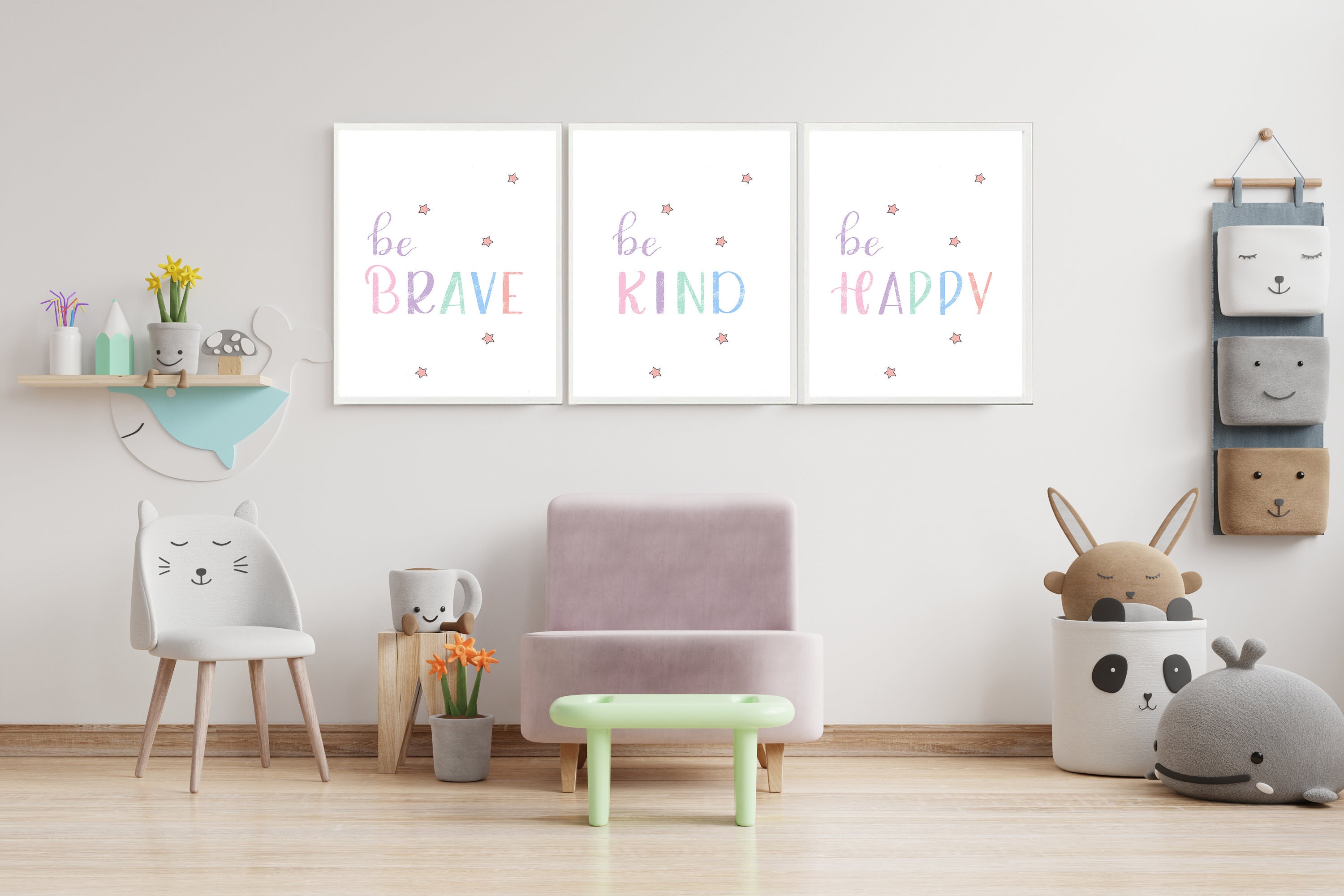 Set von 3 inspirierende Zitate für Kinder positive Zitate Etsy