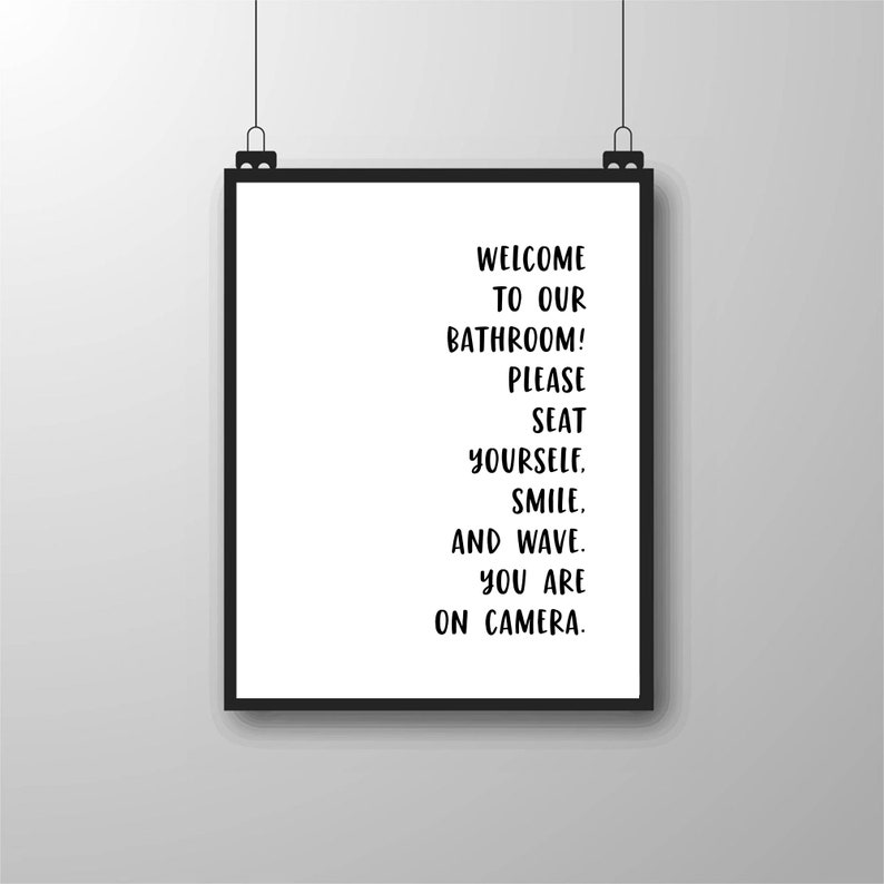 Art for Bathroom Walls Bathroom Sign Printable Bathroom Etsy