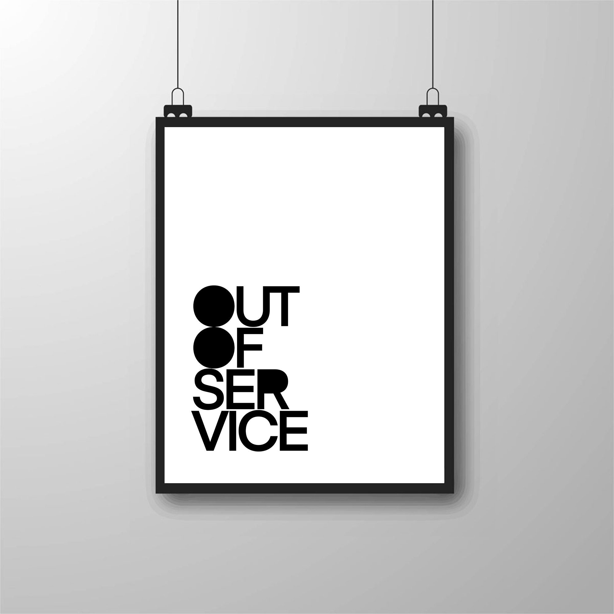 out-of-service-sign-chic-living-room-wall-decor-bathroom-etsy