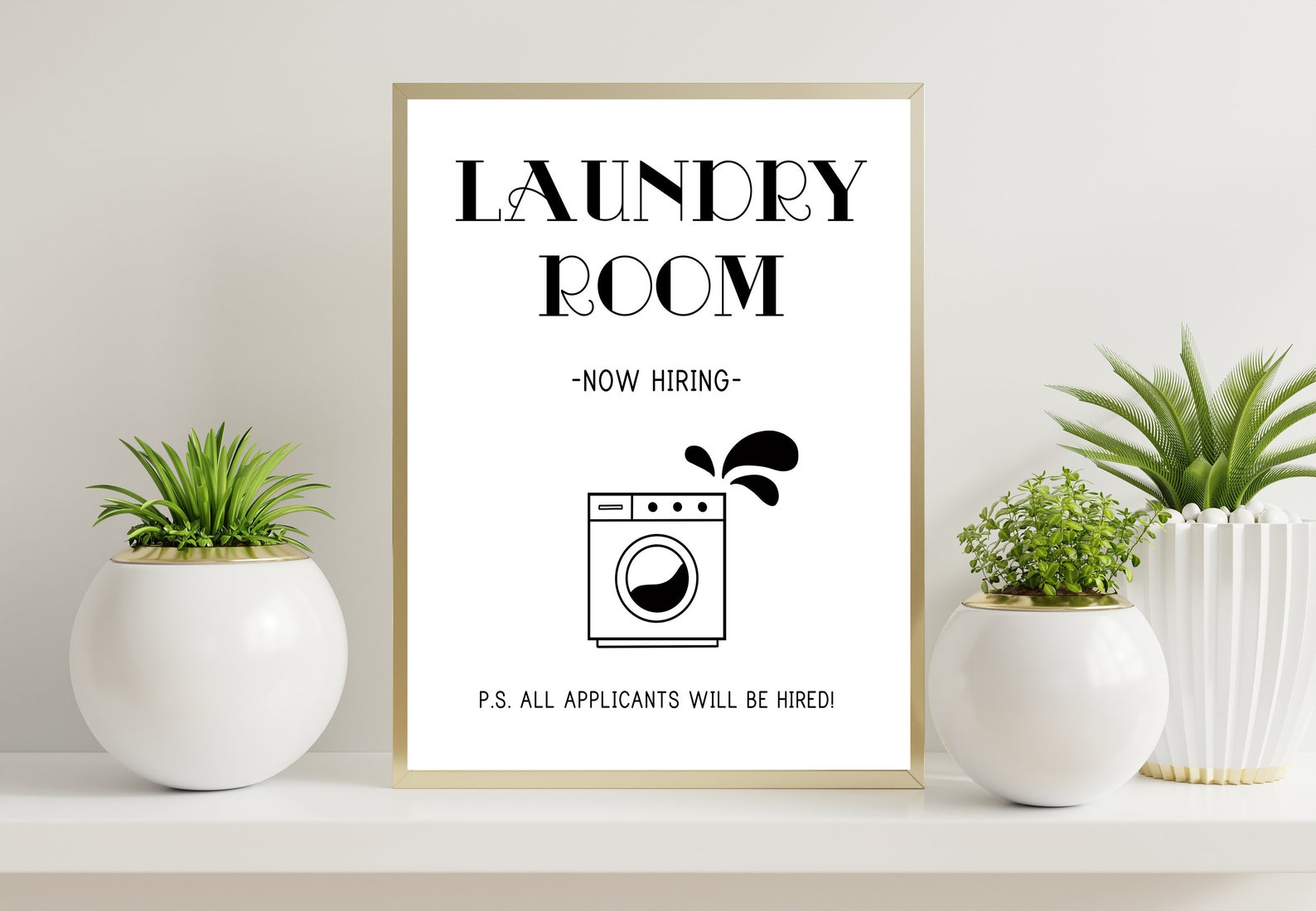 Wandkunst Waschküche schwarz und weiß Drucke schwarz und | Etsy