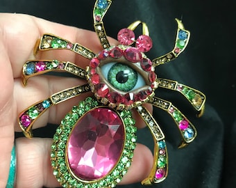 Broche De Araña Con Diamantes De Imitación PA5144 – Ole