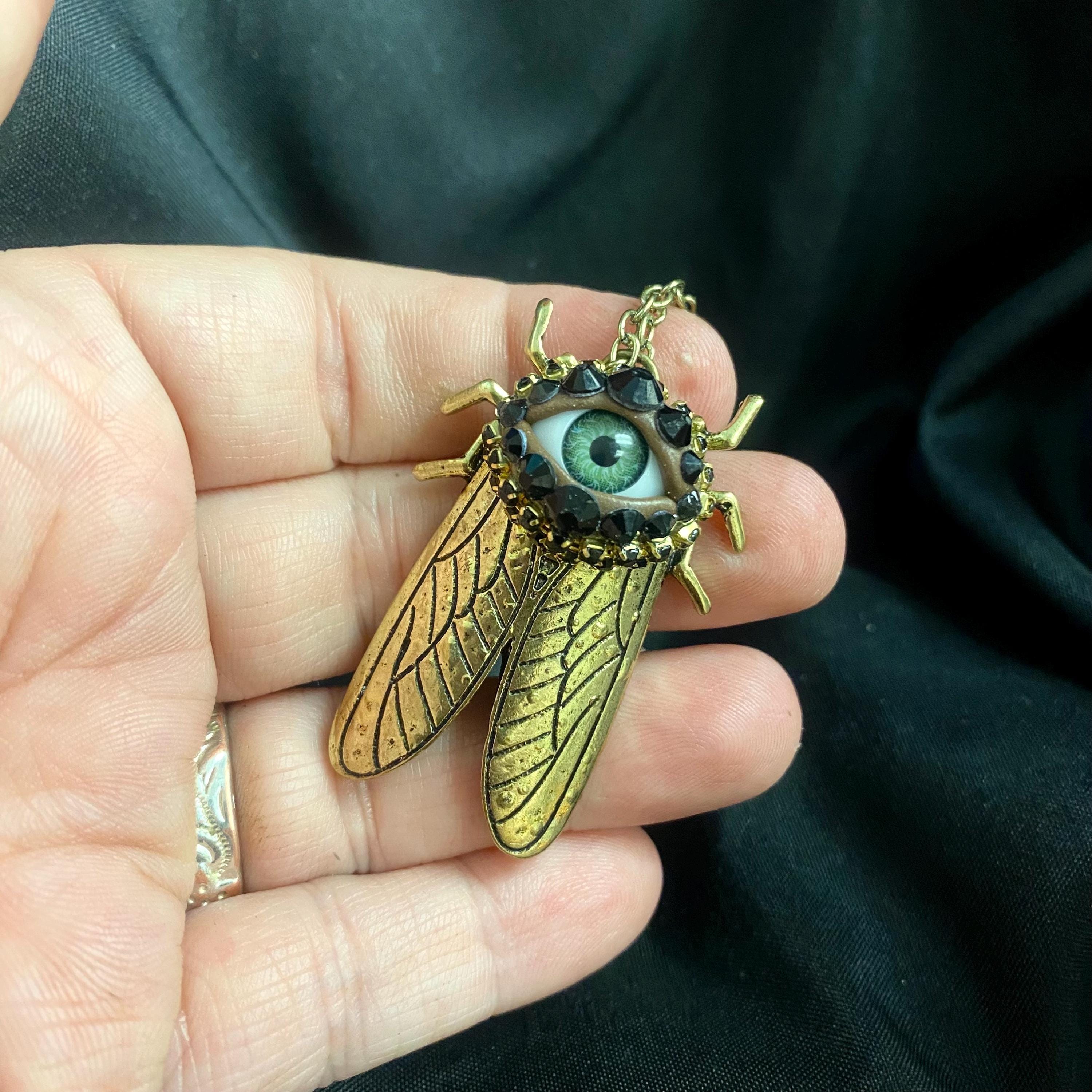 Collier Ras Du Cou Vintage Argenté S925 - Style Schiaparelli - Charme Attrape-rêve - Zircon - Occasion