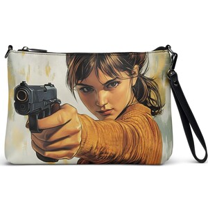 Bolso bandolera con diseño de pistola llamativo / Bolso unisex exclusivo con correas ajustables