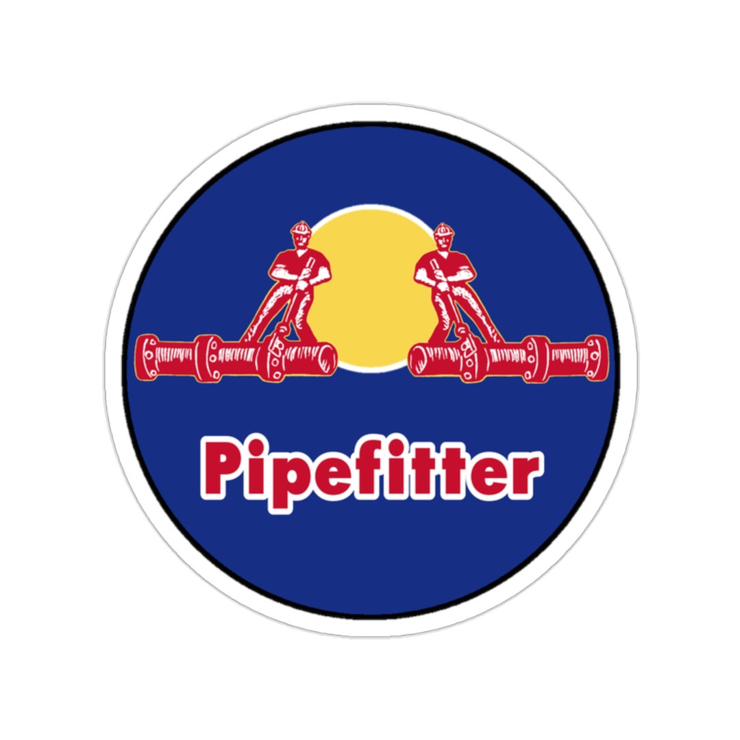 Pipefitter Fitter Red Bull Hard Hat Sticker Gift for Husband Etsy
