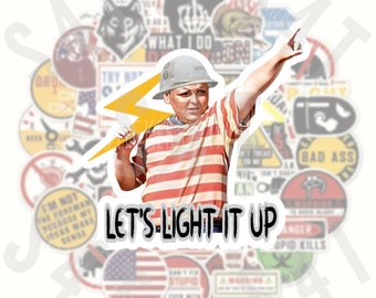 Let's Light It Up Lineman Hard Hat Sticker Gift for Husband Boyfriend Crew Journeyman
