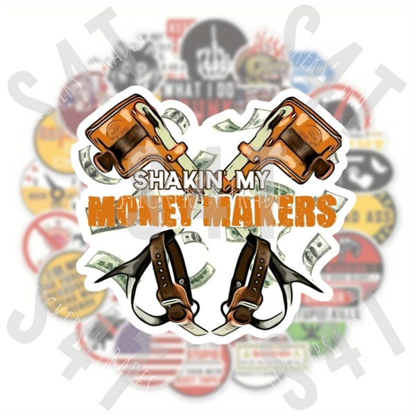 Lineman Money Makers Hard Hat Sticker Funny Gift for Husband Boyfriend Crew Journeyman