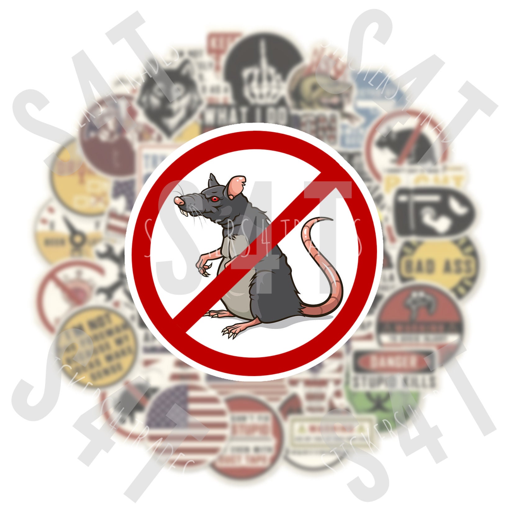 NO RATS Sticker Blue Collar Electrician Ironworker Welder Pipefitter ...