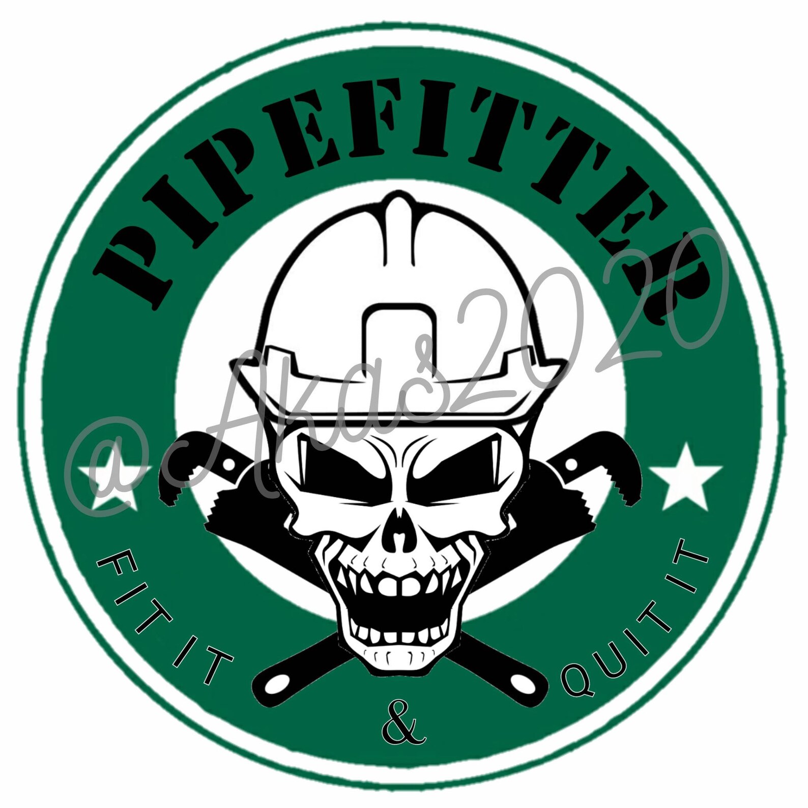 2020 Pipefitter Funny Hard Hat Waterproof Sticker Fit It and Etsy