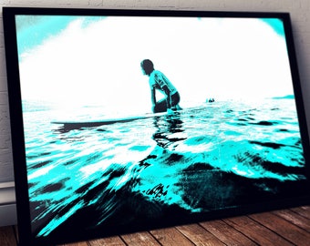 Surf Art Print: Original Surfboard Wall Decor