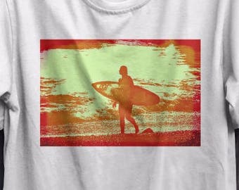 Mens t-shirt, Surfing Shirt, Surfer gift, surfer t-shirt, Surfing art, boy surf shirt, Surf Tee, beach decor, best surf gift, surfer t-shirt