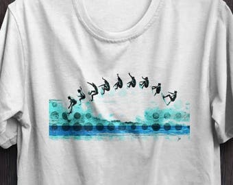 Surf Art T-Shirt: Unisex Surfing Graphic Tee