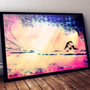 Surf Poster, Surfing Art, Surfer Gift, Surf Art, California Surf Poster, California Surf, Surf Print, beach print, surfboard art, Wall Art