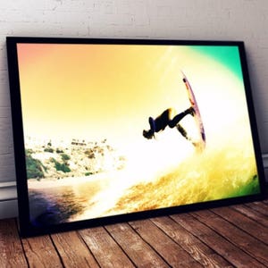 Surfing print, Surf Poster, Surf Decor, Surf Art, Beach decor, Wall Decor, surfboard art, Surfer Gift, man gift, Beach Art, boyfriend gift