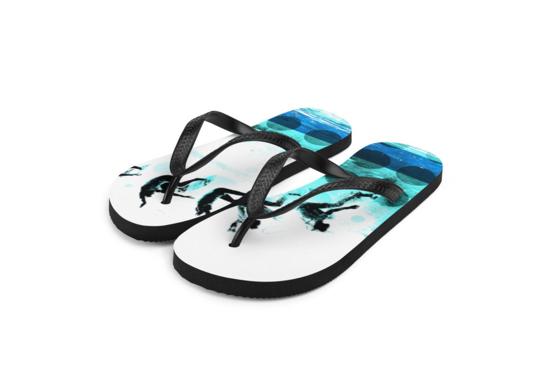 Flip Flop Sandals Surfer Flip Flops Surf Art Gifts Unisex Etsy