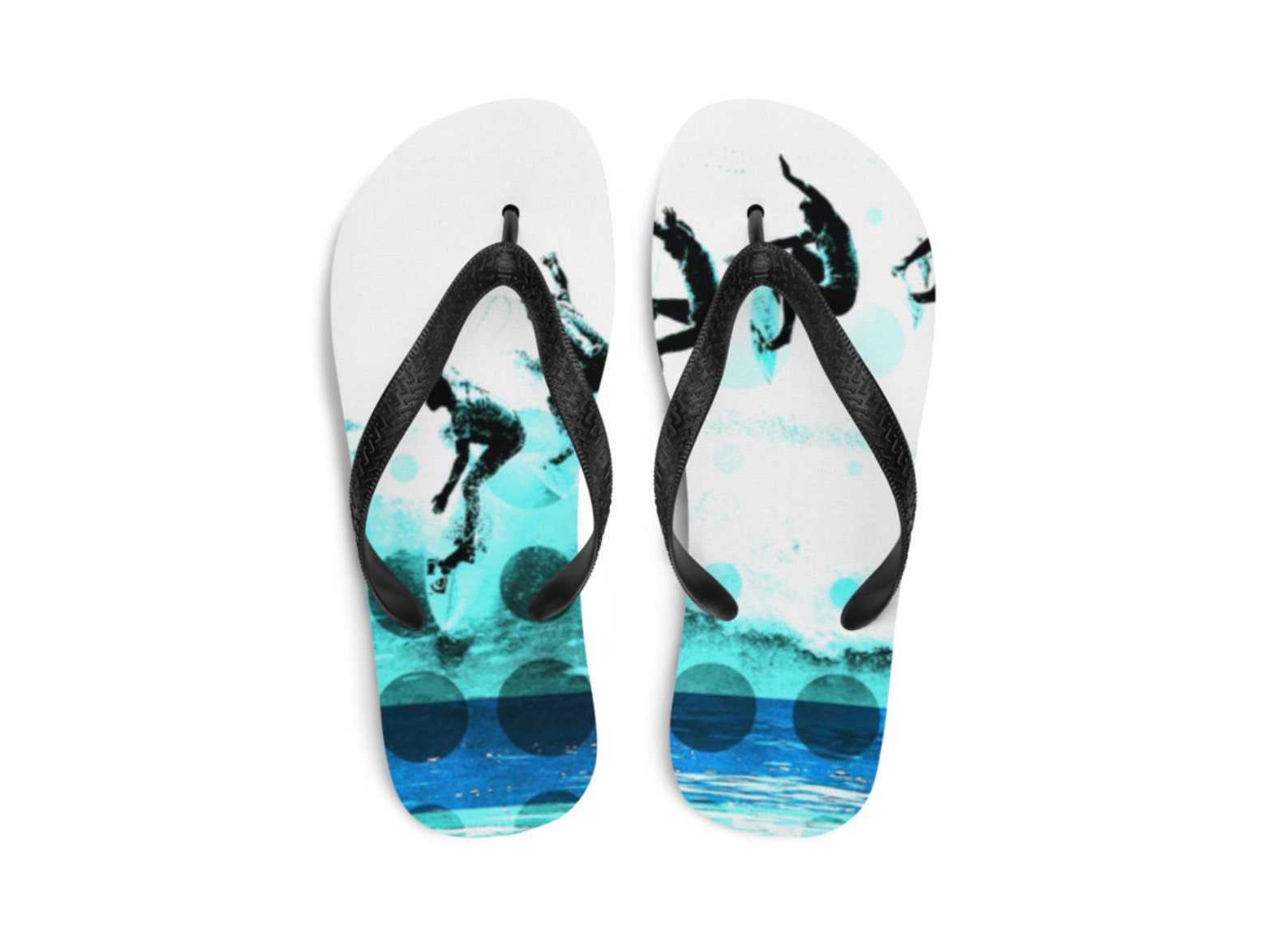 Flip Flop Sandals Surfer Flip Flops Surf Art Gifts Unisex Etsy