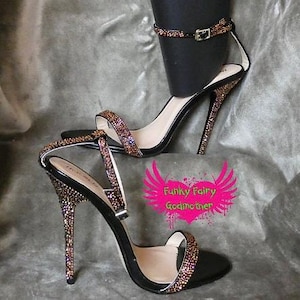 Frauen Stilettos mit Gemmenferse maßgefertigte Schuhe