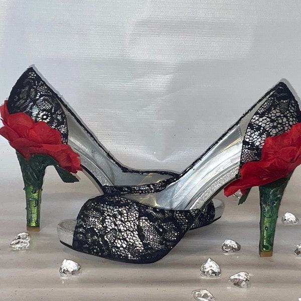 beauty and the beast high heels