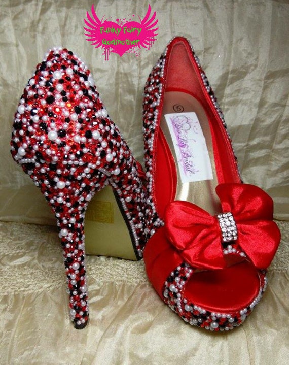 Multi Colour Pearl Heels High Heels 