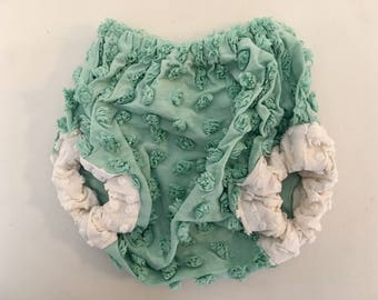 Chenille Diaper Cover, made from chenille bedspreads, darling baby gift or decoration! Great for photo shoot!