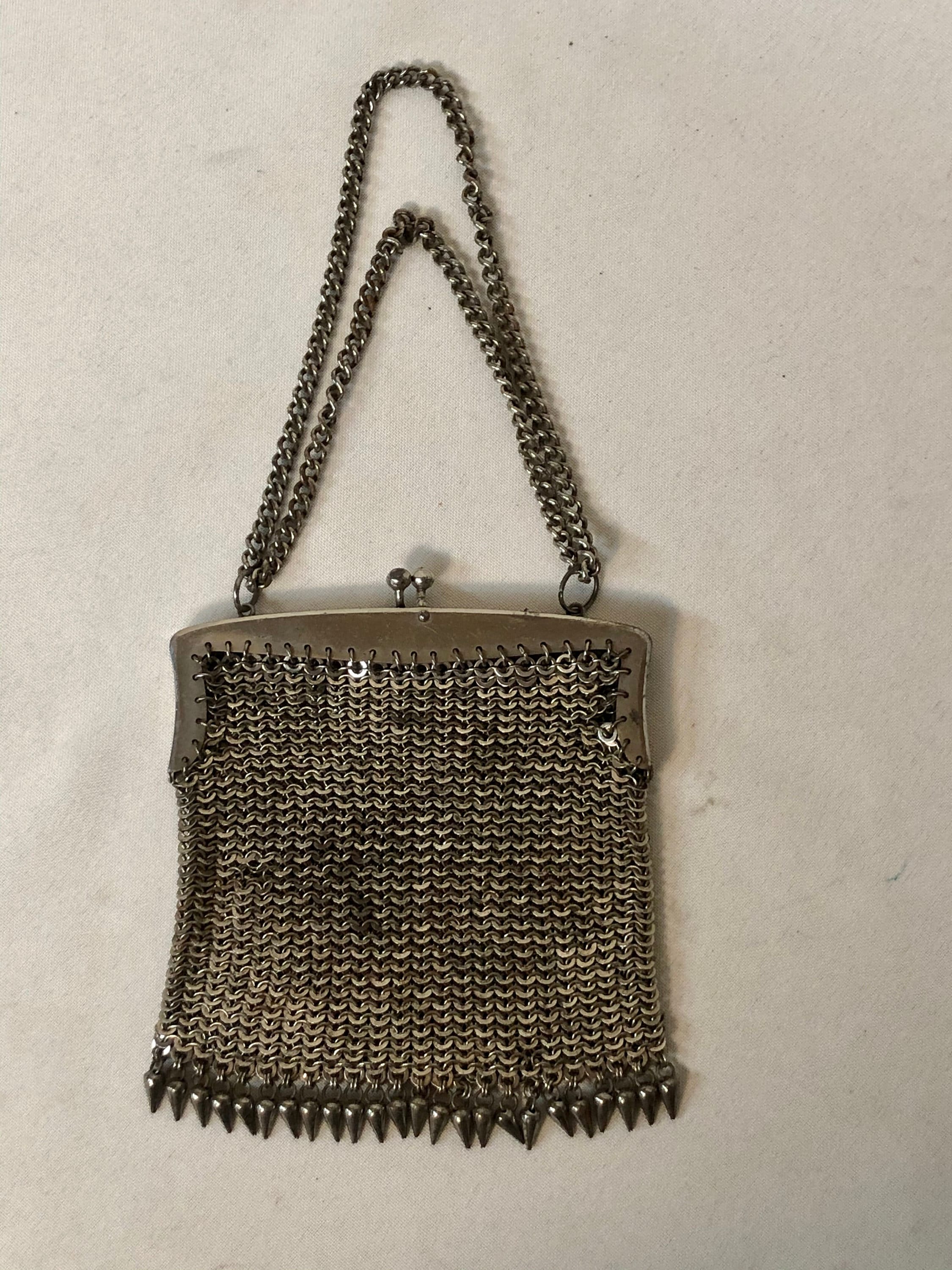 Vintage metal purse 1920'S antique purse incredible | Etsy