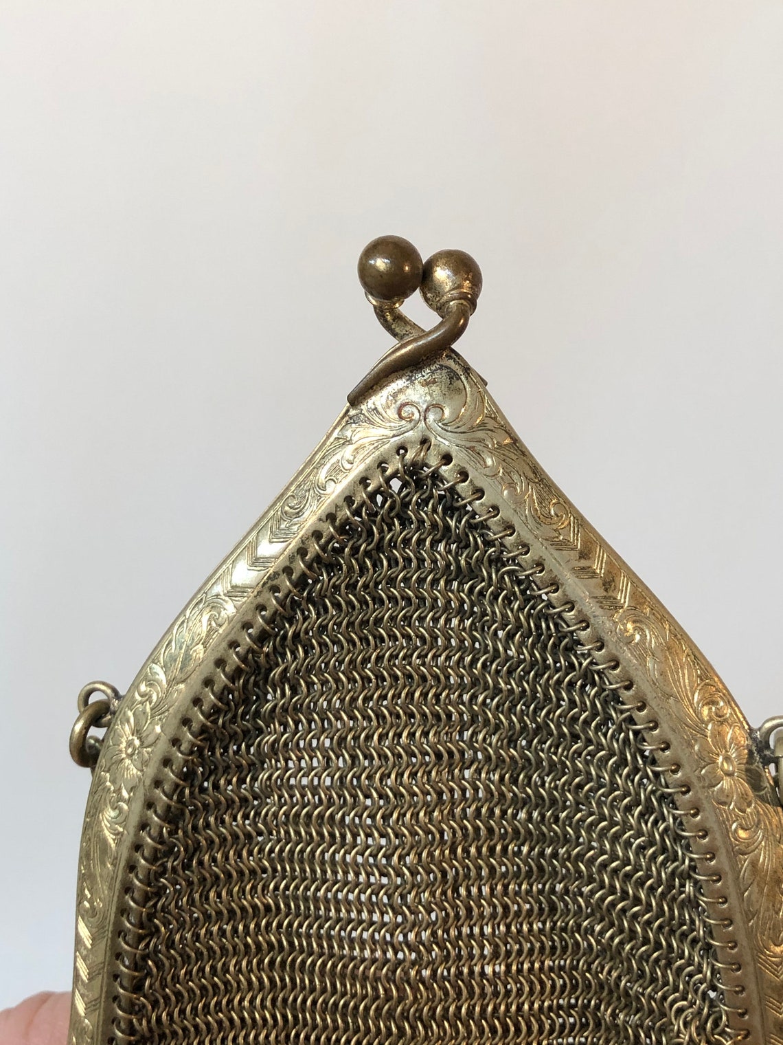 Vintage gold metal purse 1920'S antique purse incredible Etsy