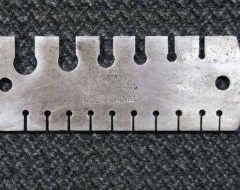 Redin-Ekstrom & Co., Rockford, IL Wire Size Gauge