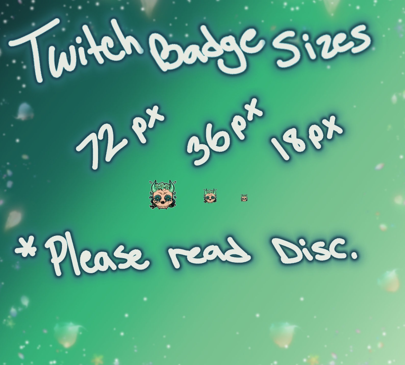 Twitch Badges Green Twitch Sub Badges Green Horn Skull Etsy