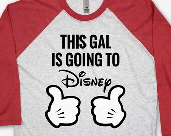 This Gal is Going to Disney Unisex Raglan tee - Surprise Disney Raglan - Disney Raglan - Going to Disney Raglan