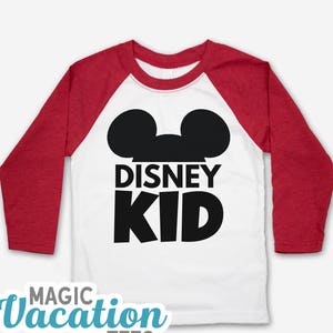 Disney Kids Raglan tee Disney Kid Raglan Kids Tee Disney Raglan Disney Kid Family Raglan tee image 1